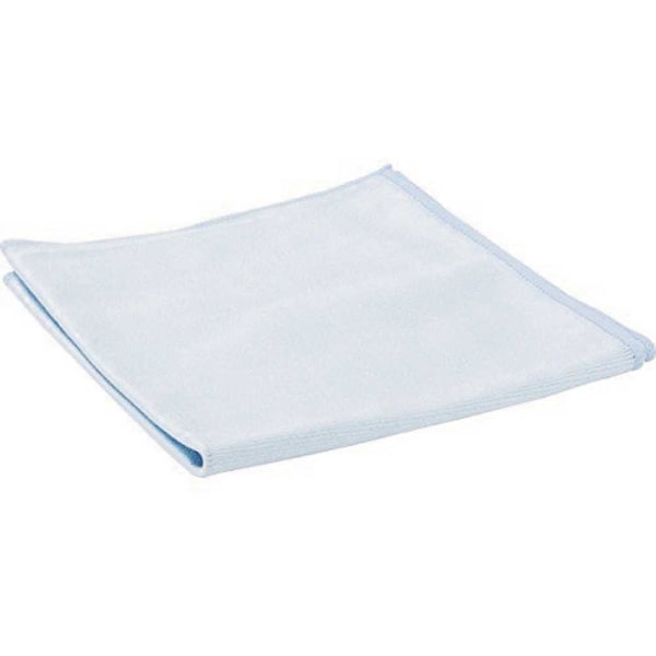 18 in. x 18 in. Glass Cleaning Microfiber Cloth, Blue